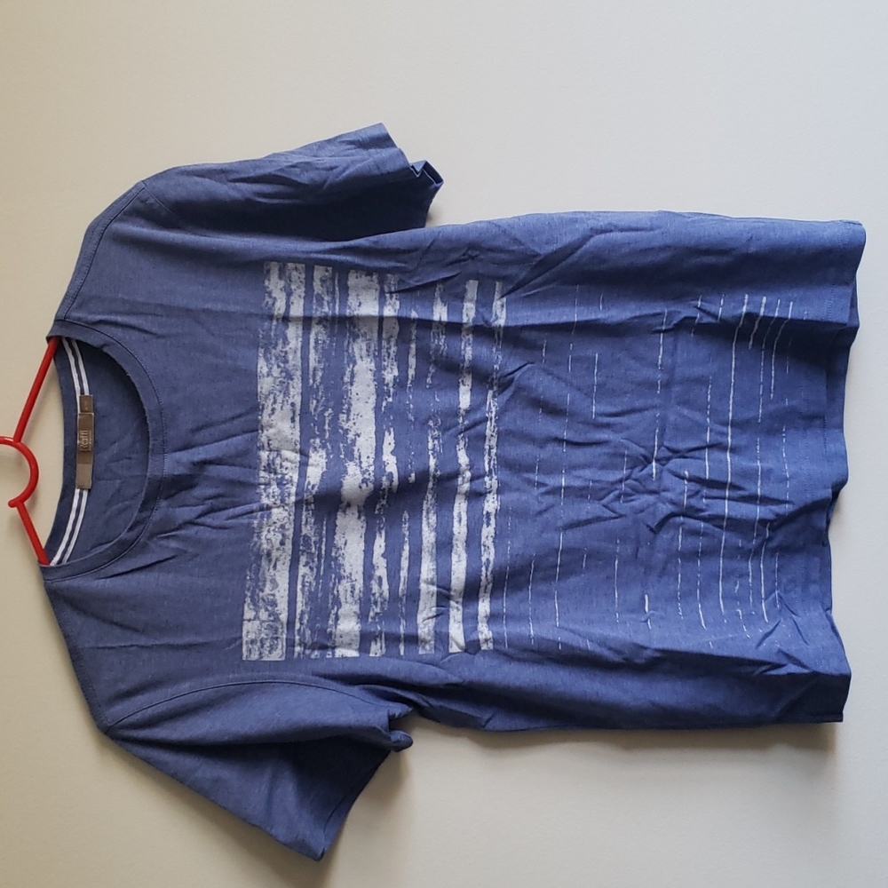 Raffi Shirt Blue Striped Medium